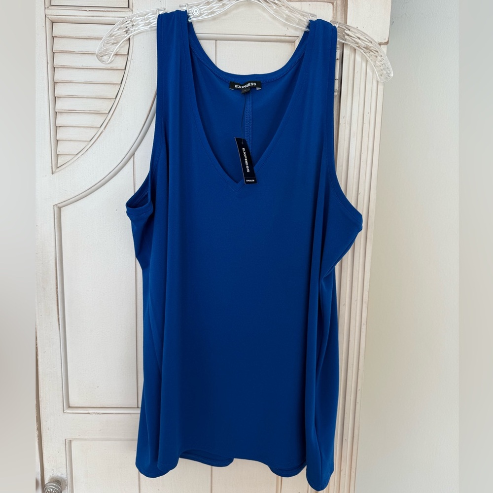 Blue Sleeveless Top